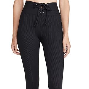 Year of Ours ribbed lace up football legging NWOT